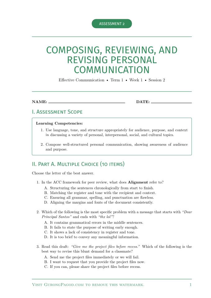 Reference image for Assessment 2