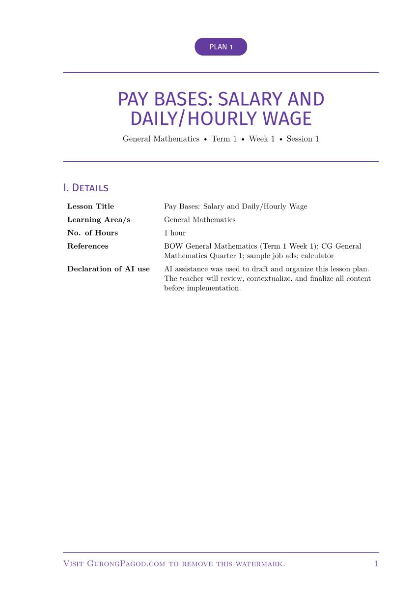 Plan 1 - Pay Bases Salary and Daily-Hourly Wage preview fragment