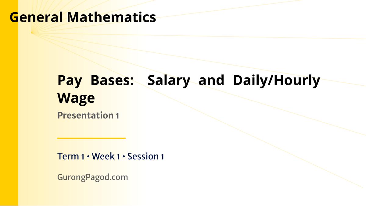 Presentation 1 - Pay Bases Salary and Daily-Hourly Wage preview fragment