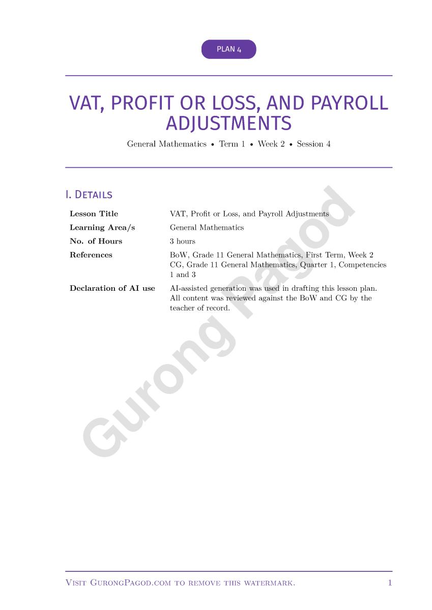 Plan 4 - VAT, Profit or Loss, and Payroll Adjustments preview fragment