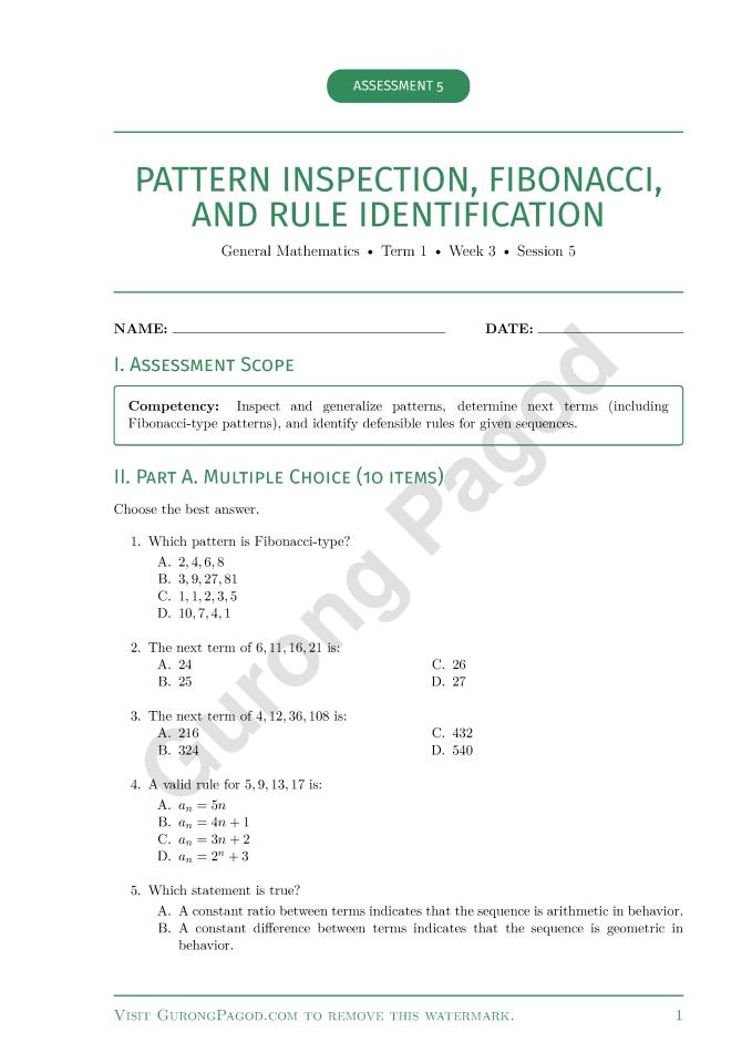 Reference image for Assessment 5