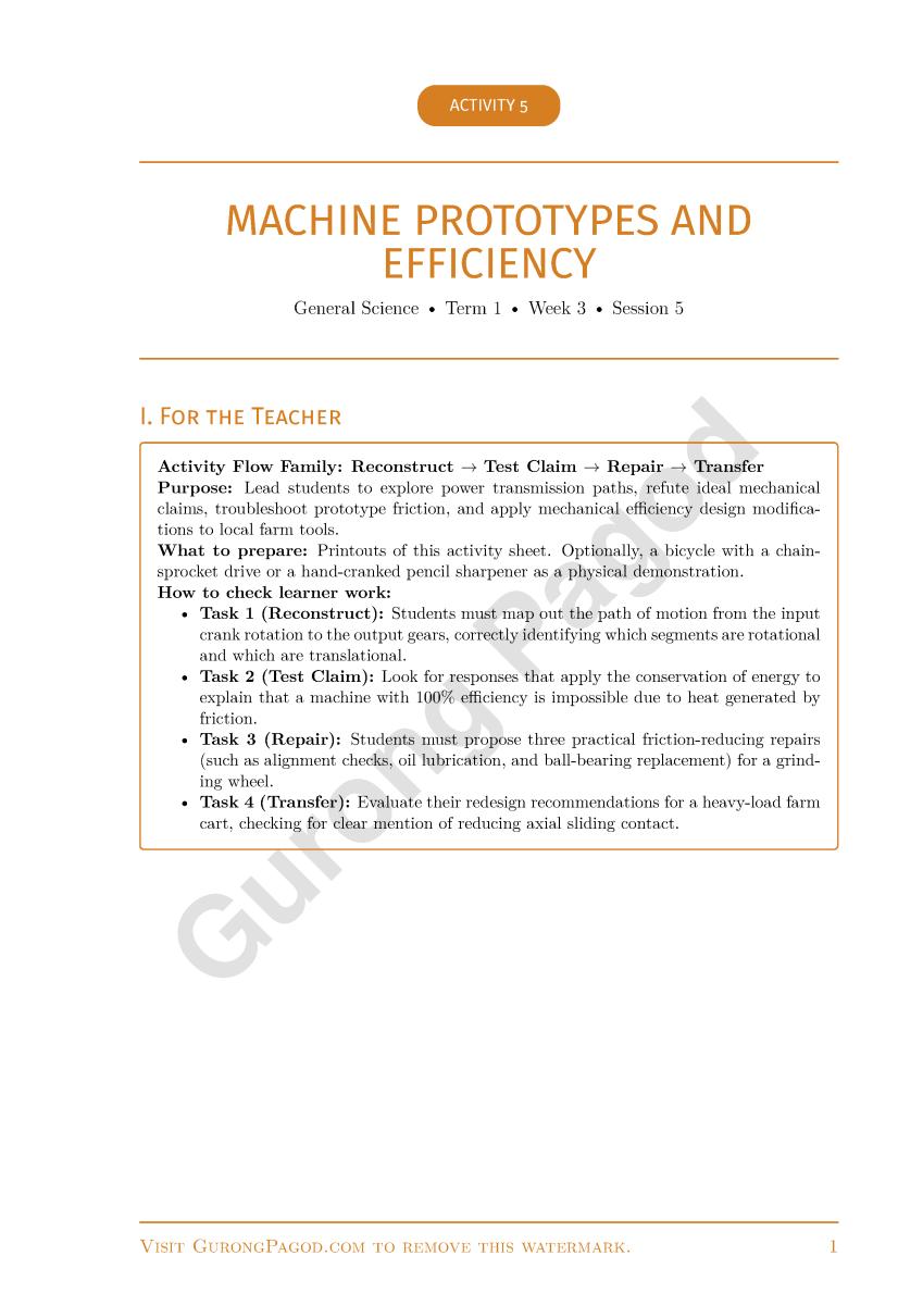 Activity 5 - Machine Prototypes and Efficiency preview fragment