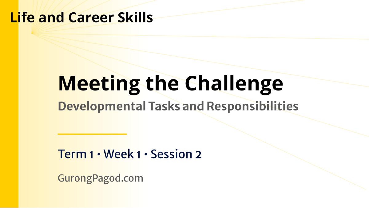 Presentation 2 - Meeting the Challenge: Developmental Tasks and Responsibilities preview fragment