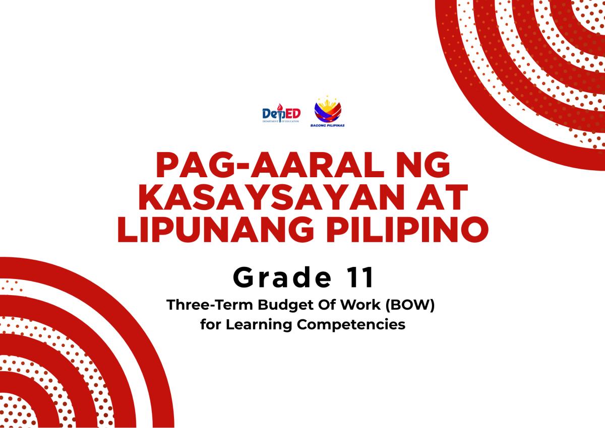 BOW_Pag-aaral ng Kasaysayan at Lipunang Pilipino preview fragment